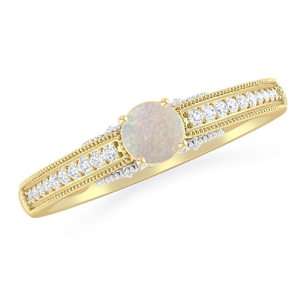 Yellow Gold - Opal