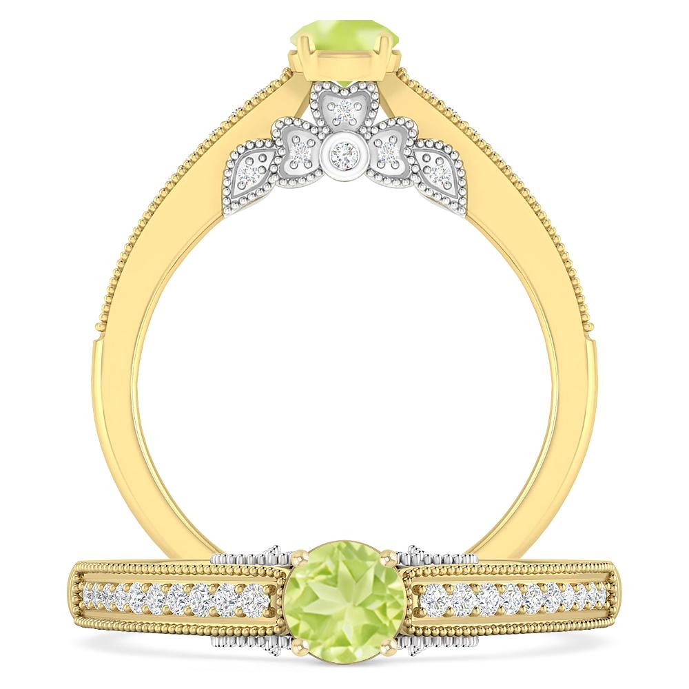 Yellow Gold - Peridot