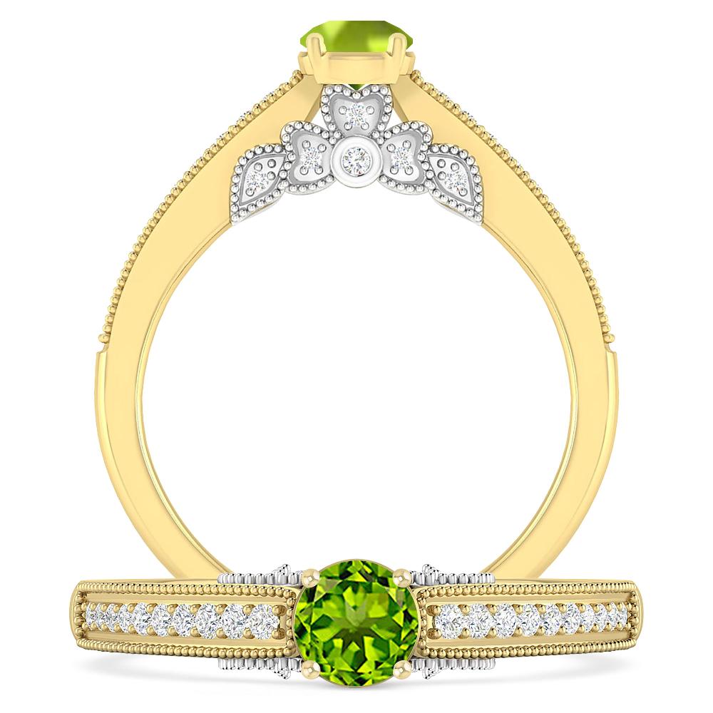 Yellow Gold - Peridot