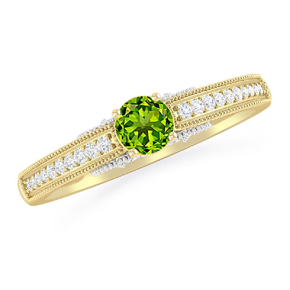 Yellow Gold - Peridot