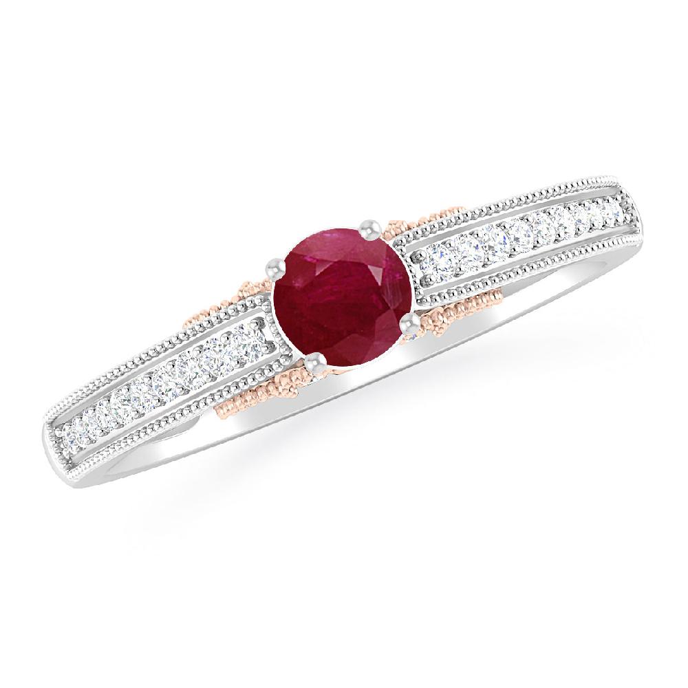 White Gold - Ruby