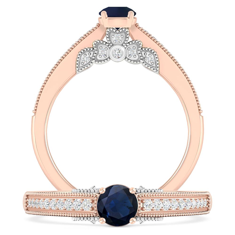 Rose Gold - Sapphire