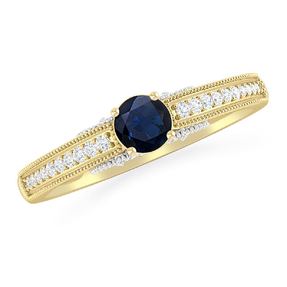 Yellow Gold - Sapphire