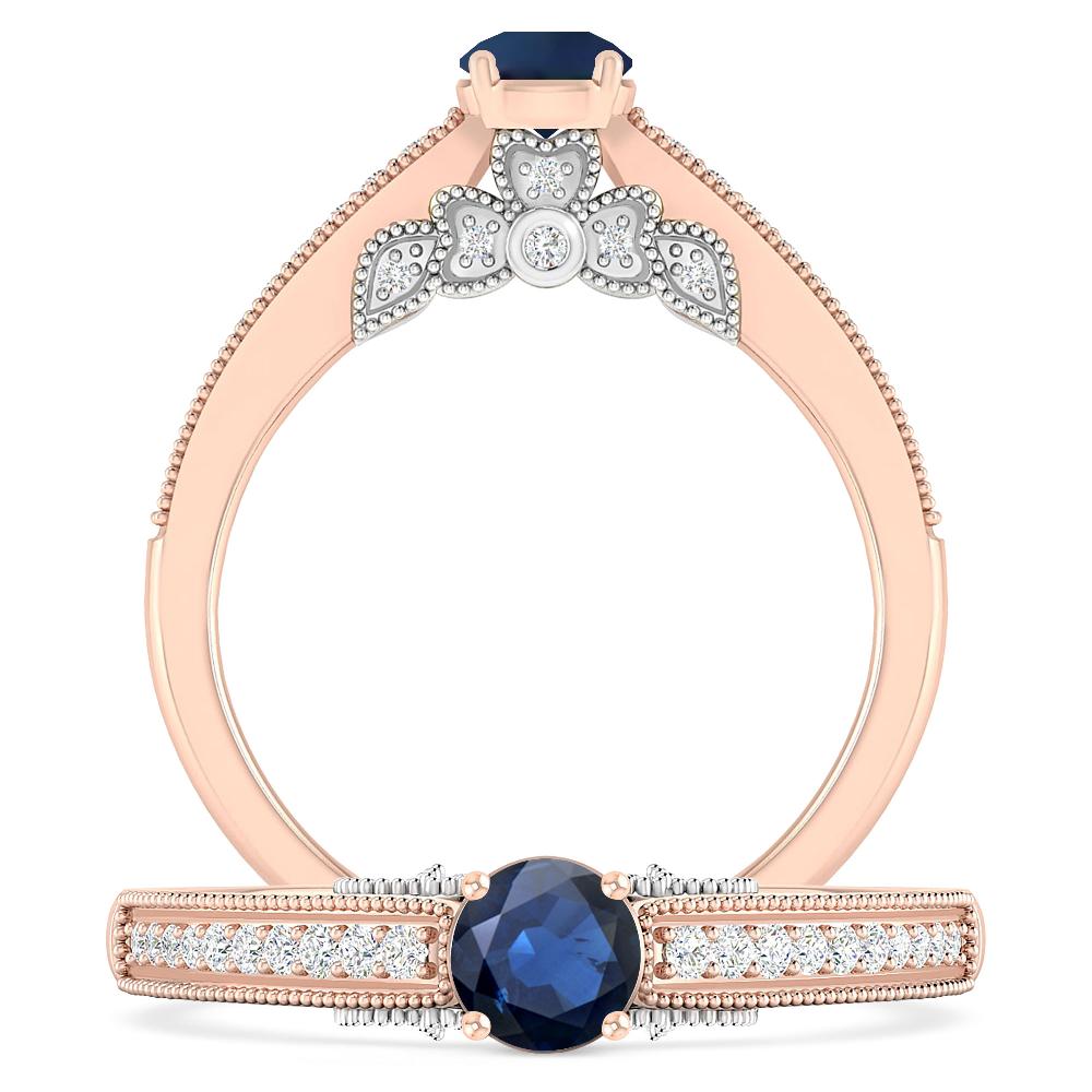 Rose Gold - Sapphire