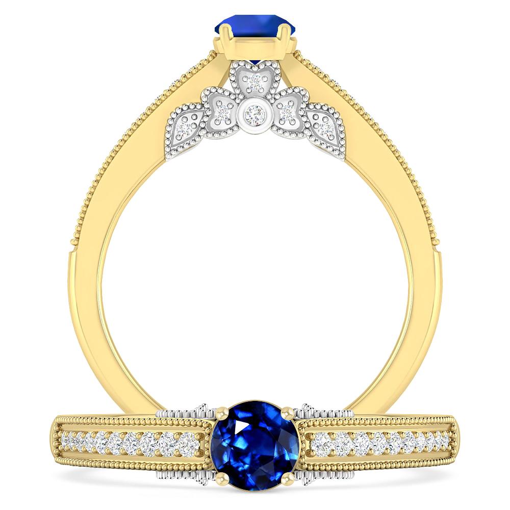 Yellow Gold - Sapphire