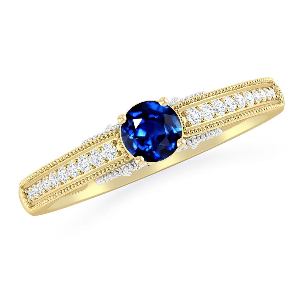 Yellow Gold - Sapphire