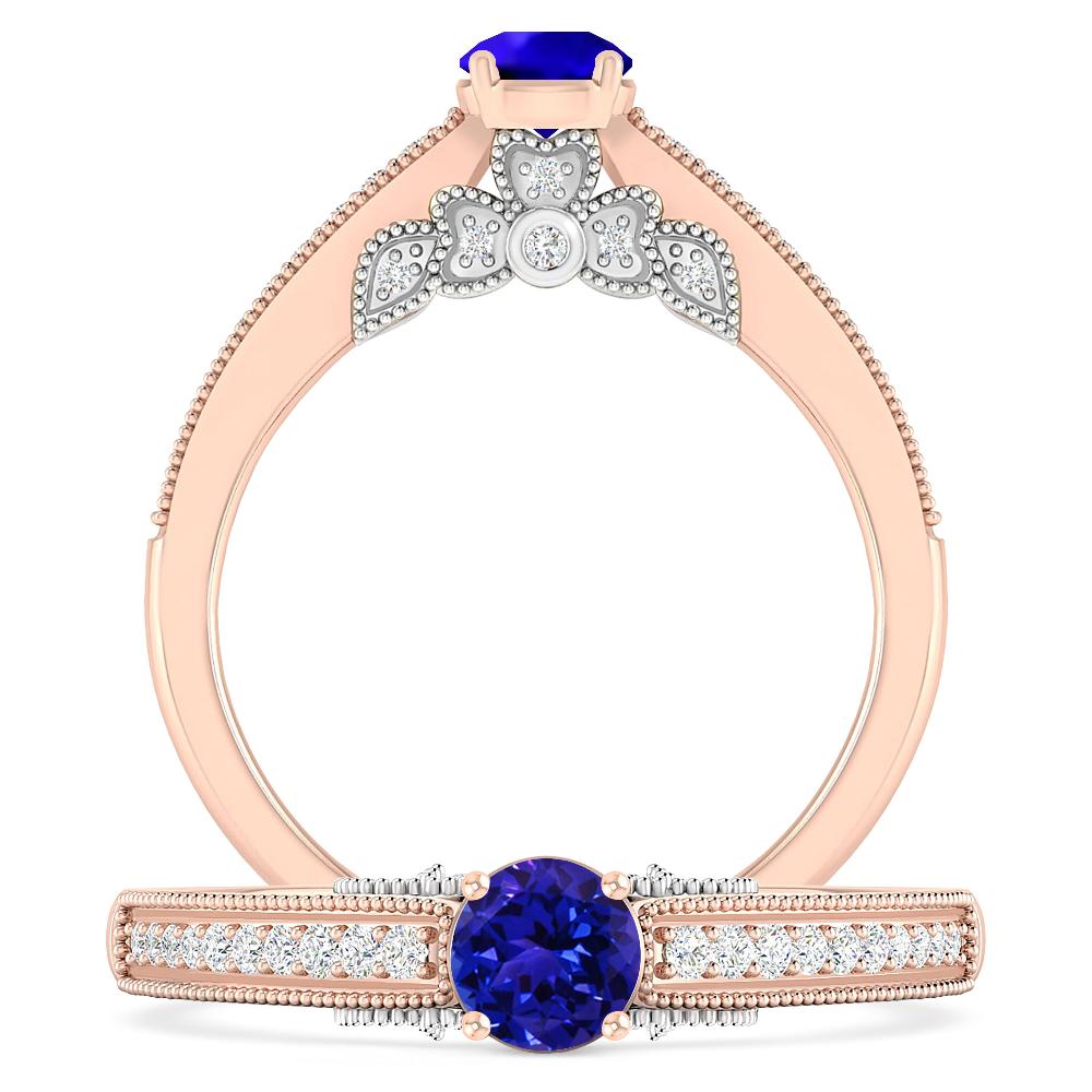 Rose Gold - Tanzanite