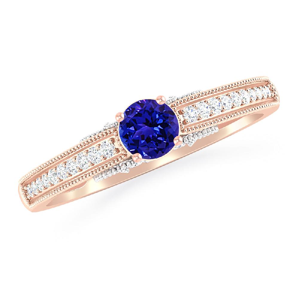 Rose Gold - Tanzanite