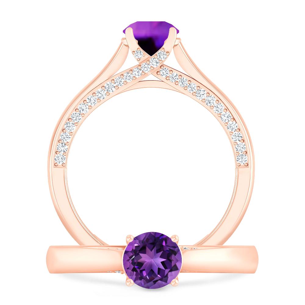 Rose Gold - Amethyst