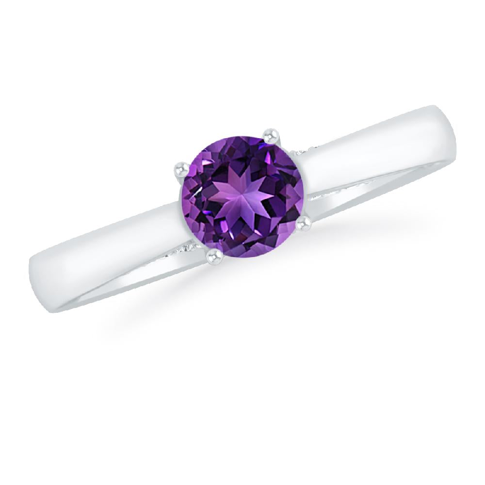 White Gold - Amethyst