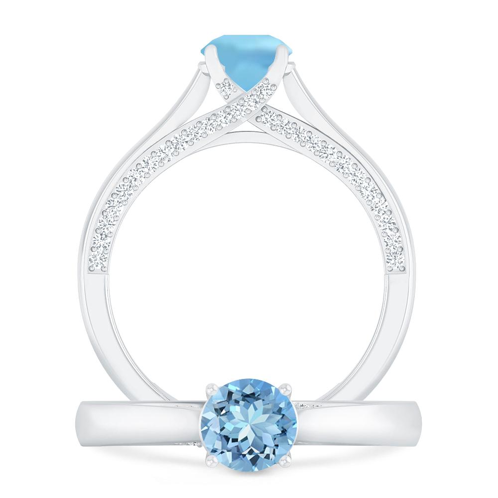 White Gold - Aquamarine