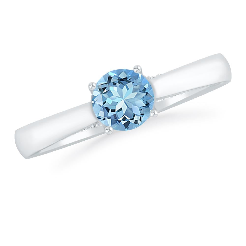 White Gold - Aquamarine