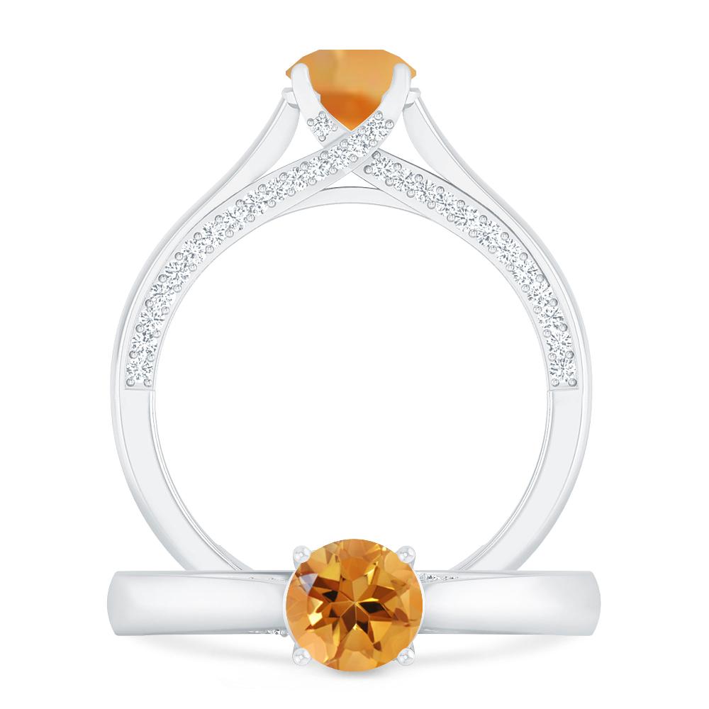 White Gold - Citrine