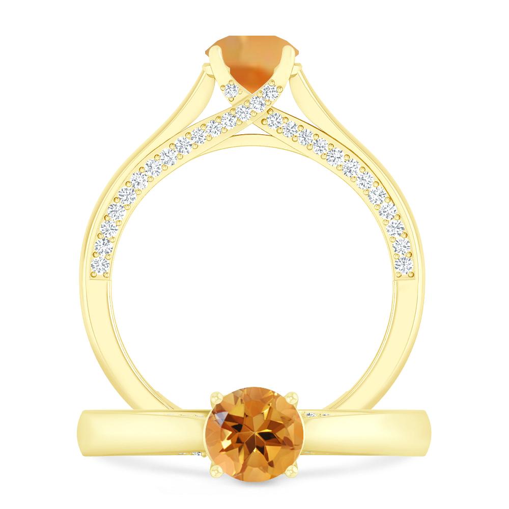 Yellow Gold - Citrine