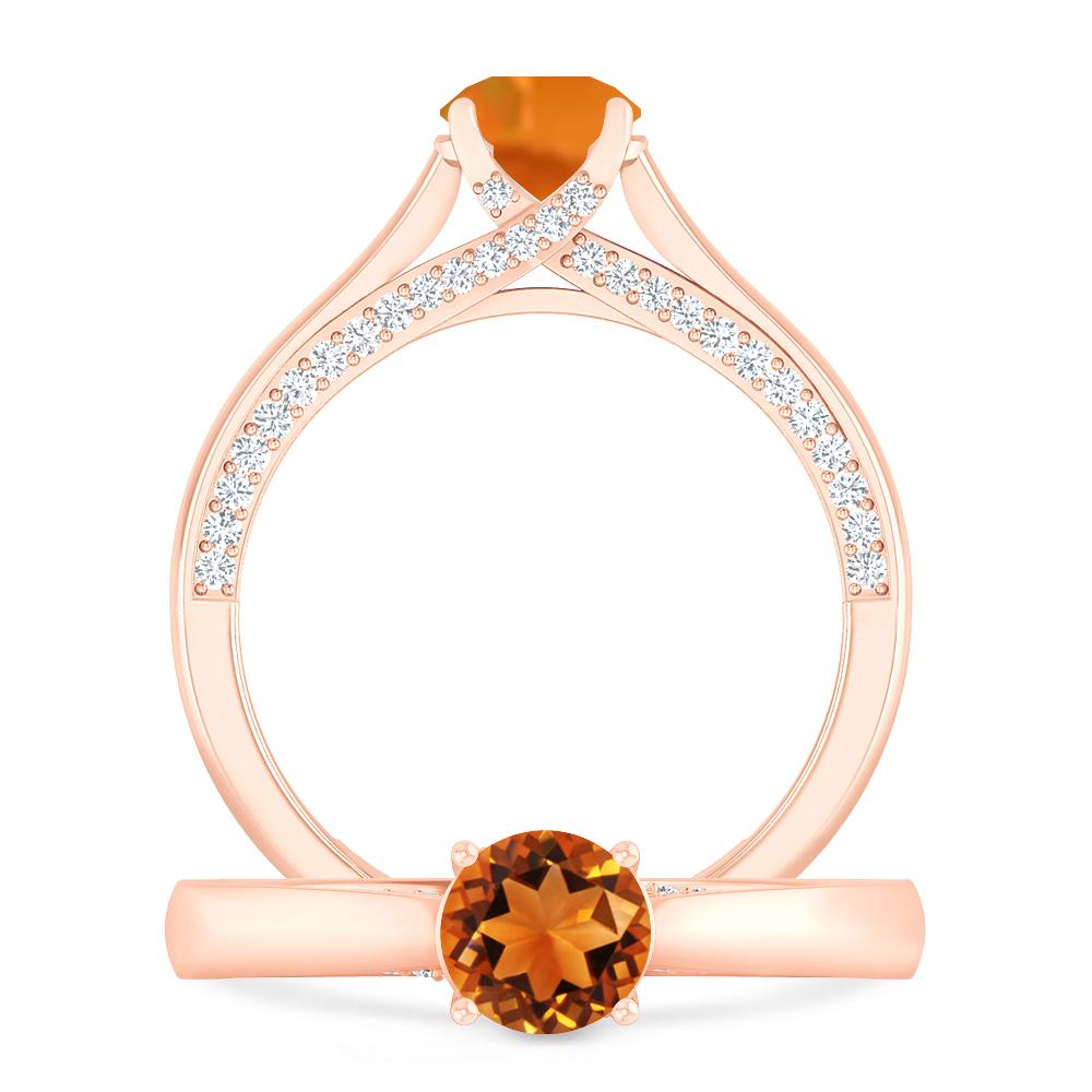 Rose Gold - Citrine