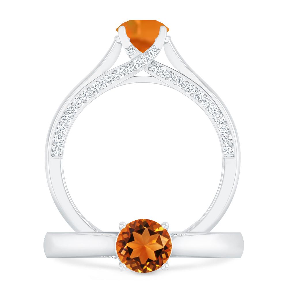 White Gold - Citrine