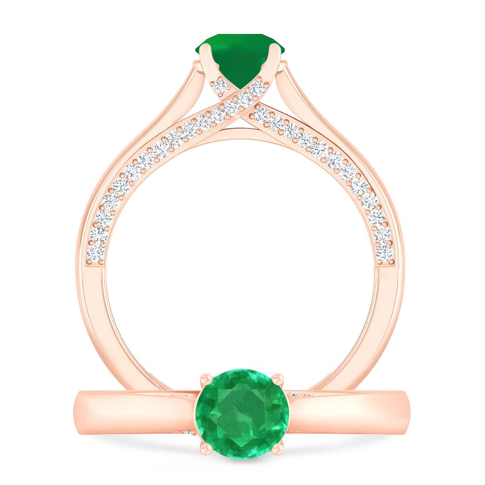 Rose Gold - Emerald