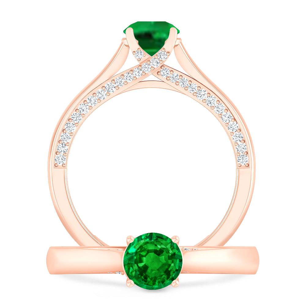 Rose Gold - Emerald