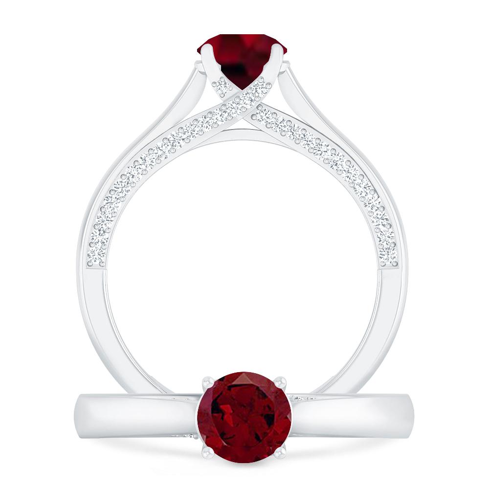 White Gold - Garnet