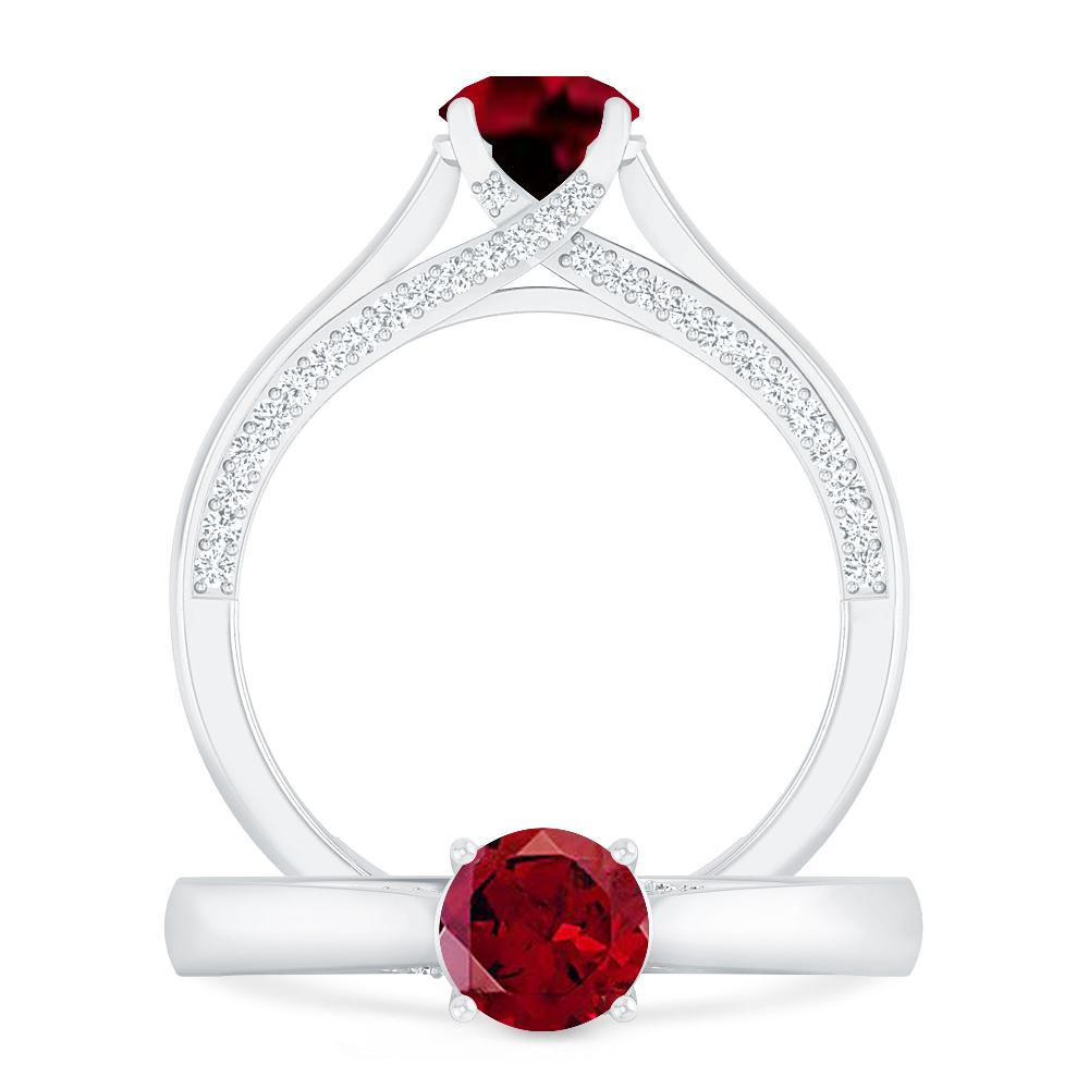 White Gold - Garnet