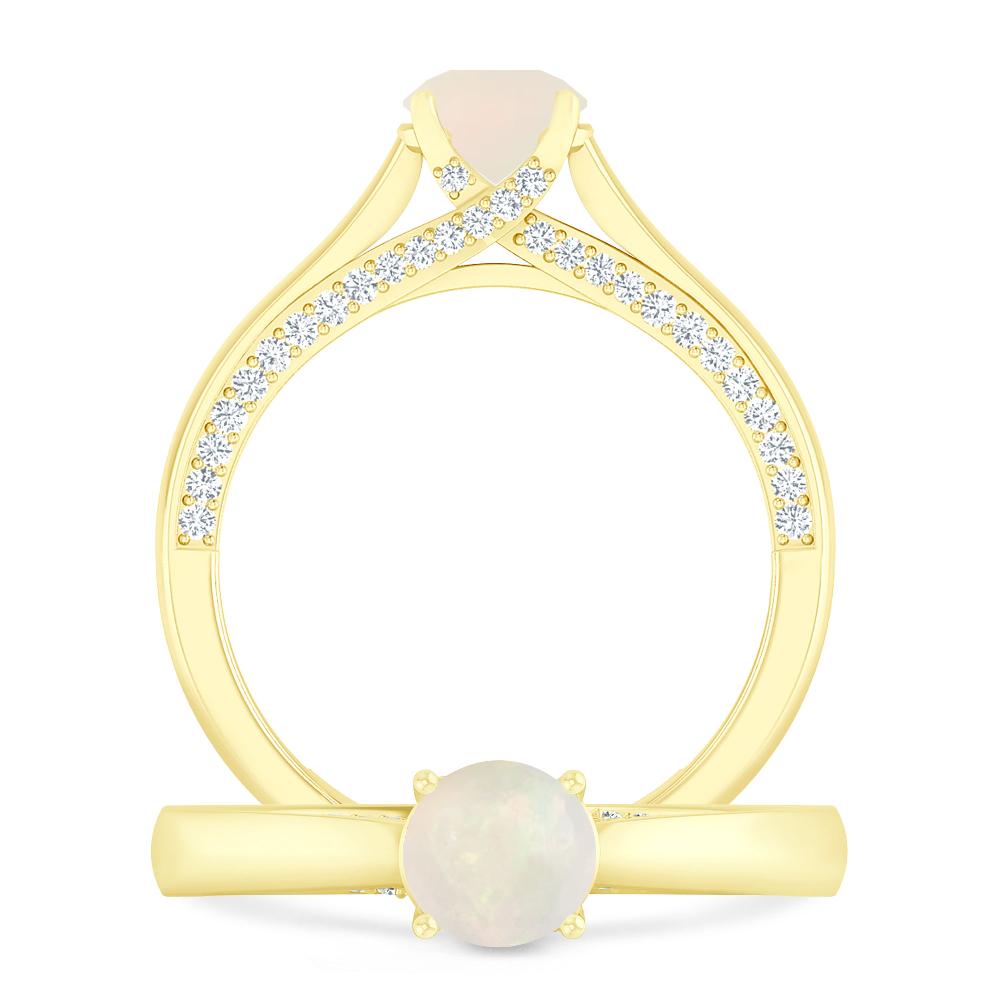 Yellow Gold - Opal