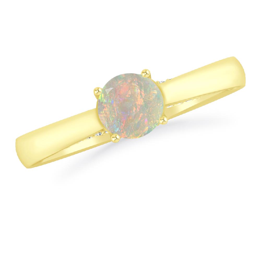 Yellow Gold - Opal