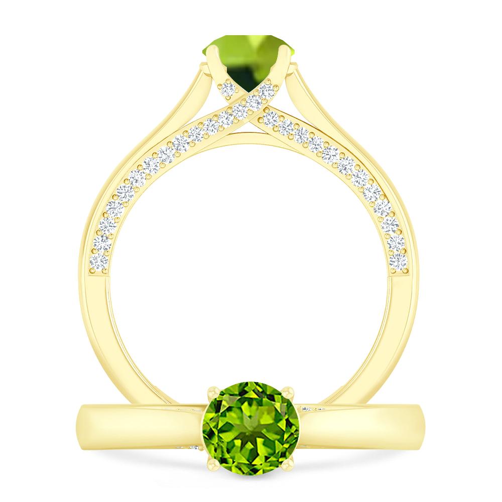 Yellow Gold - Peridot