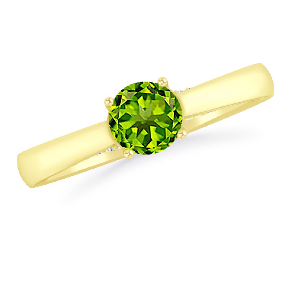 Yellow Gold - Peridot