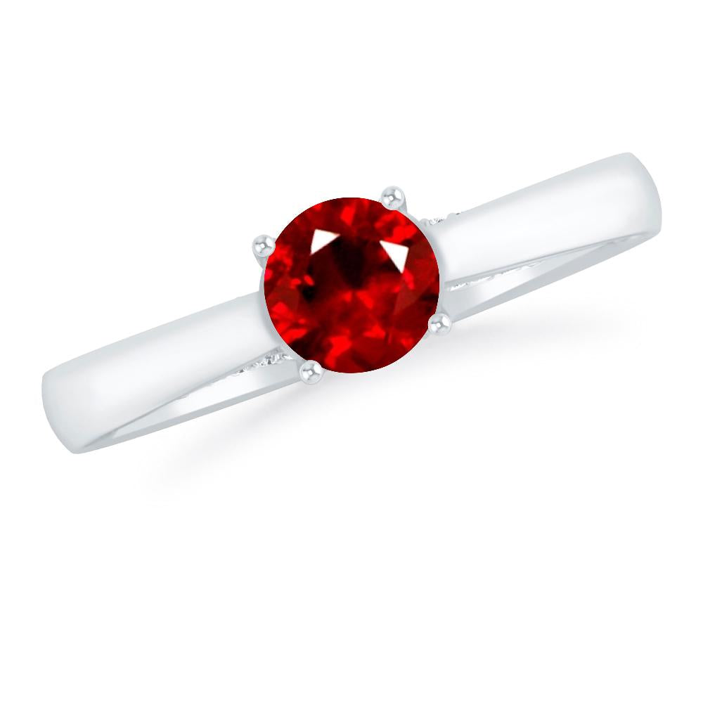 White Gold - Ruby