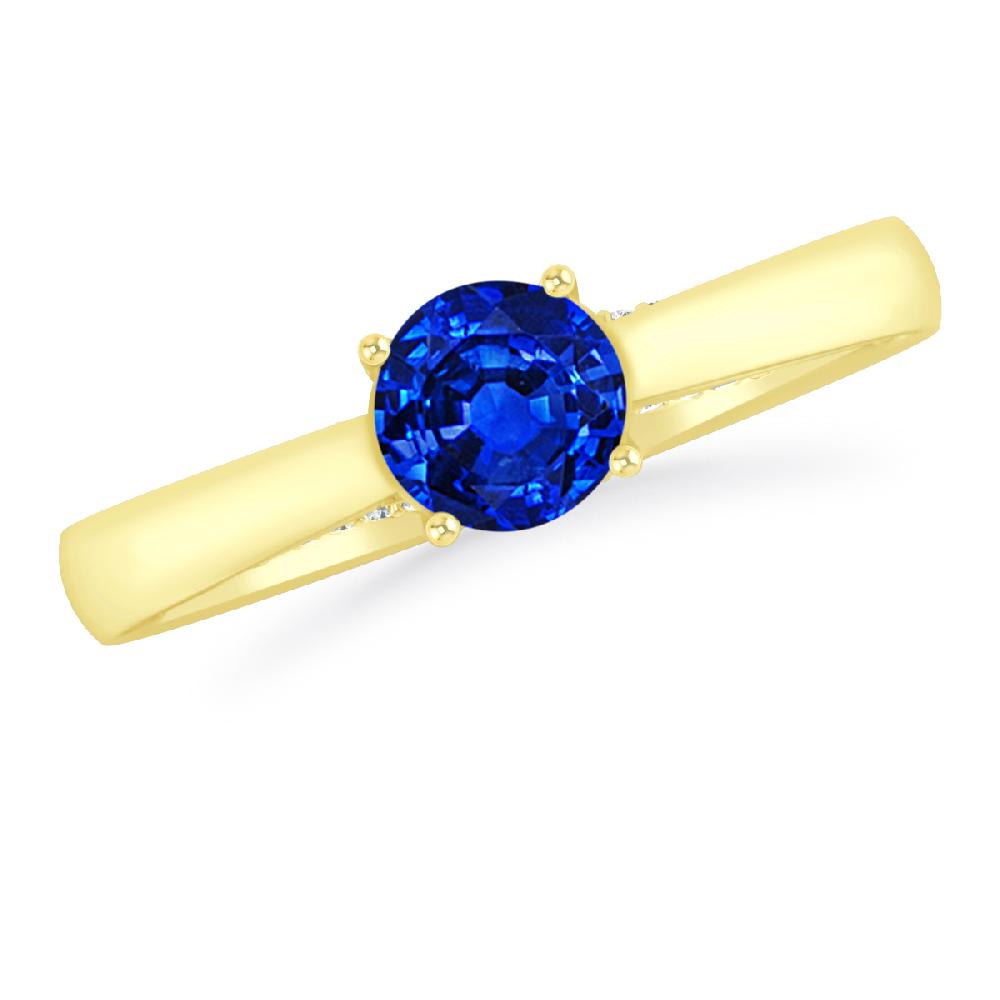 Yellow Gold - Sapphire