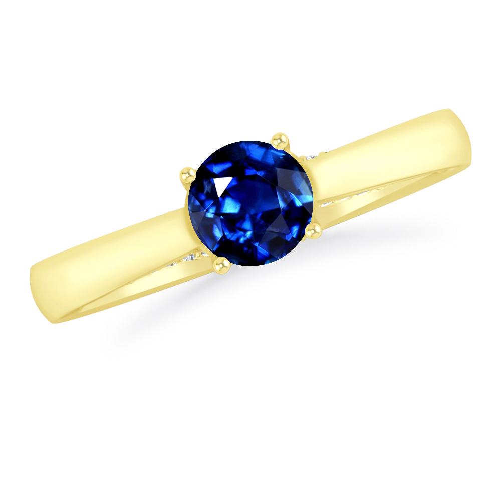 Yellow Gold - Sapphire