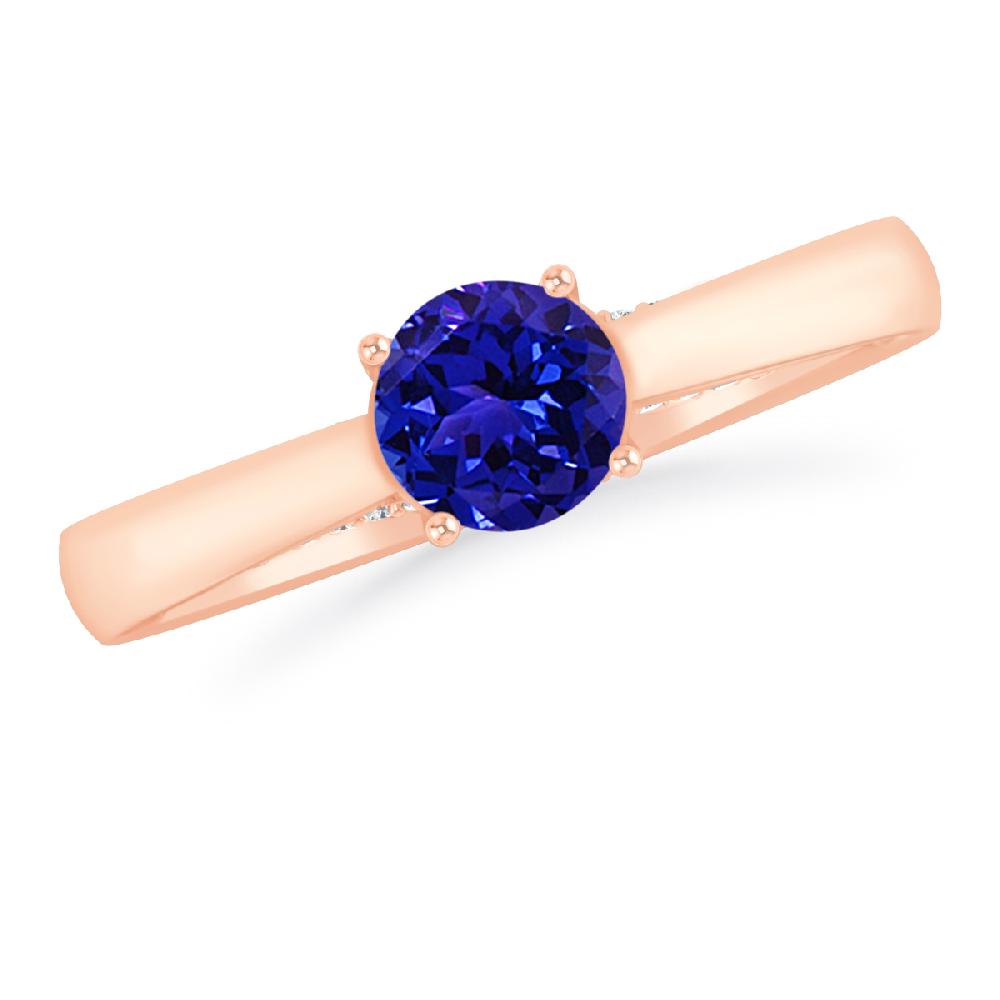 Rose Gold - Tanzanite