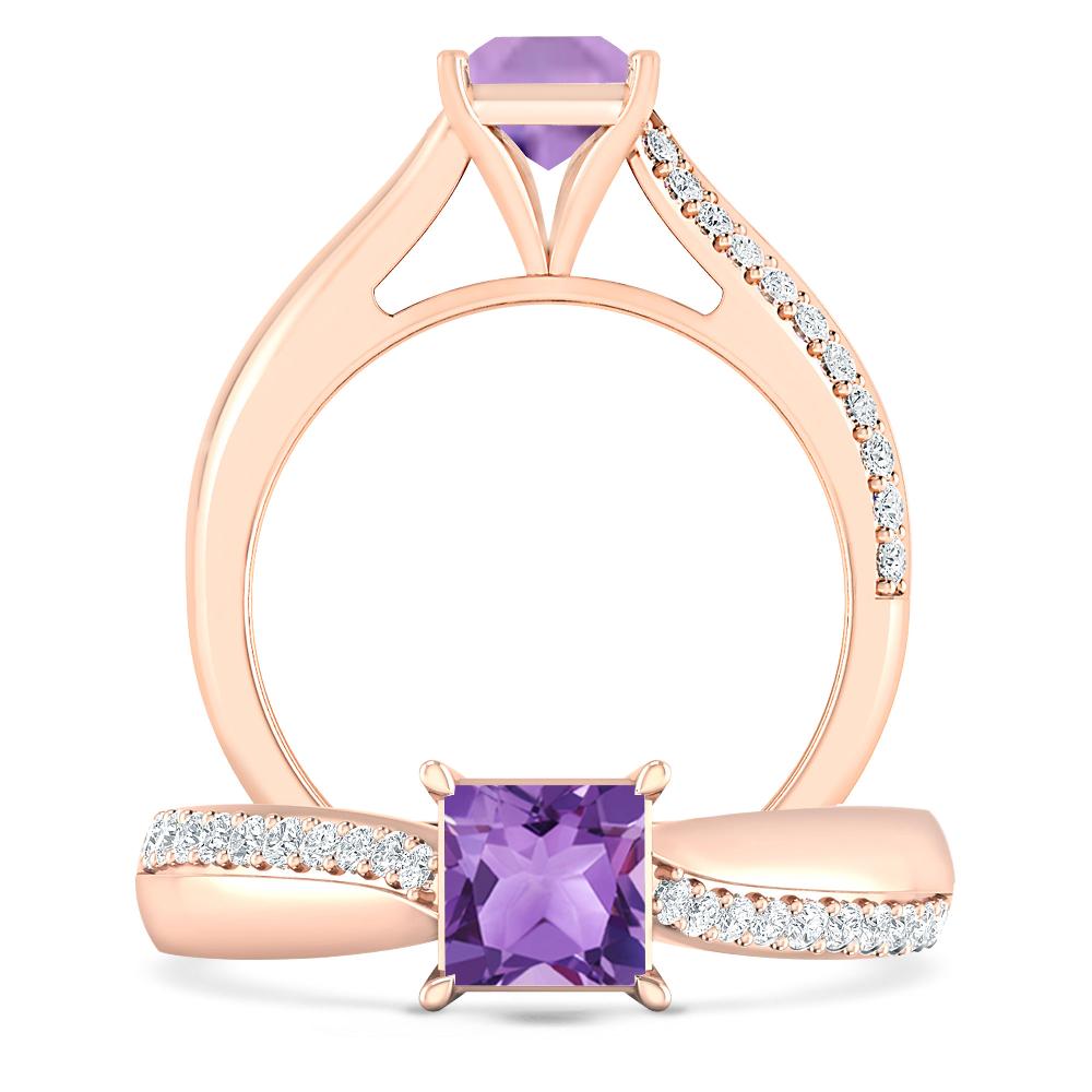 Rose Gold - Amethyst