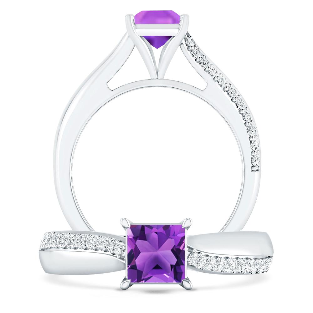 White Gold - Amethyst