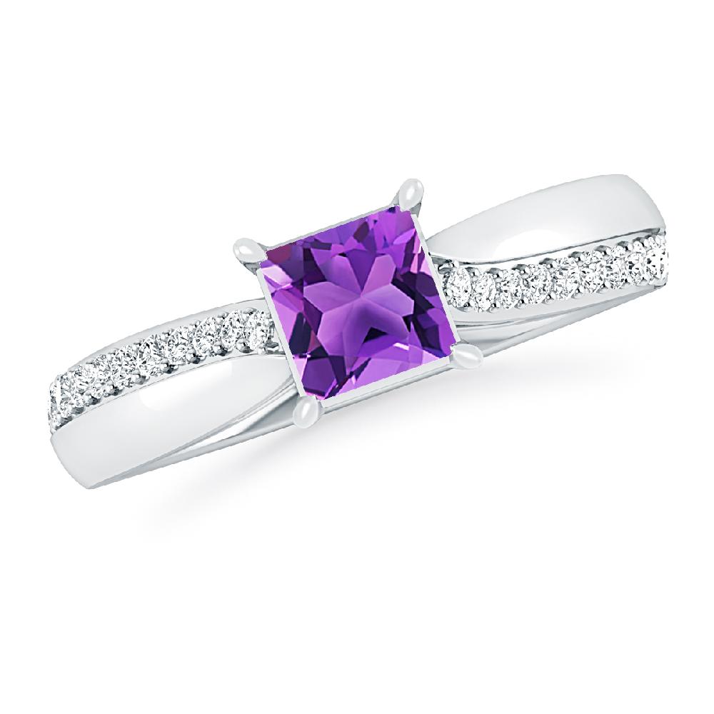 White Gold - Amethyst