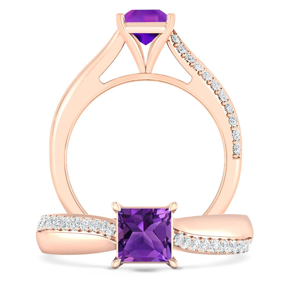 Rose Gold - Amethyst