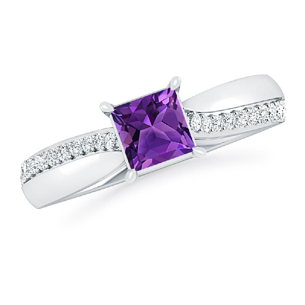 White Gold - Amethyst