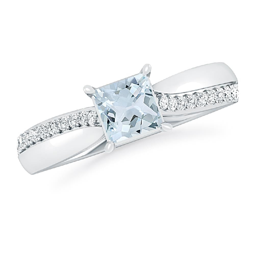 White Gold - Aquamarine