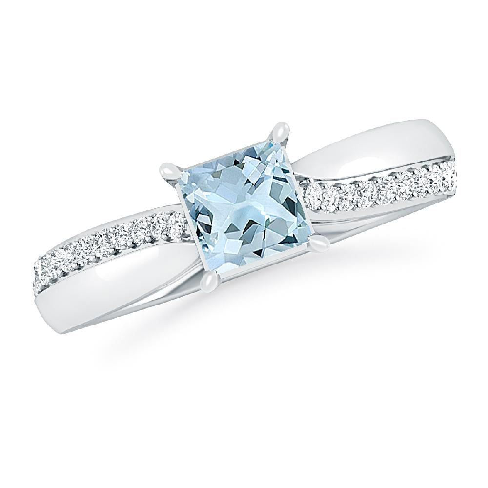 White Gold - Aquamarine