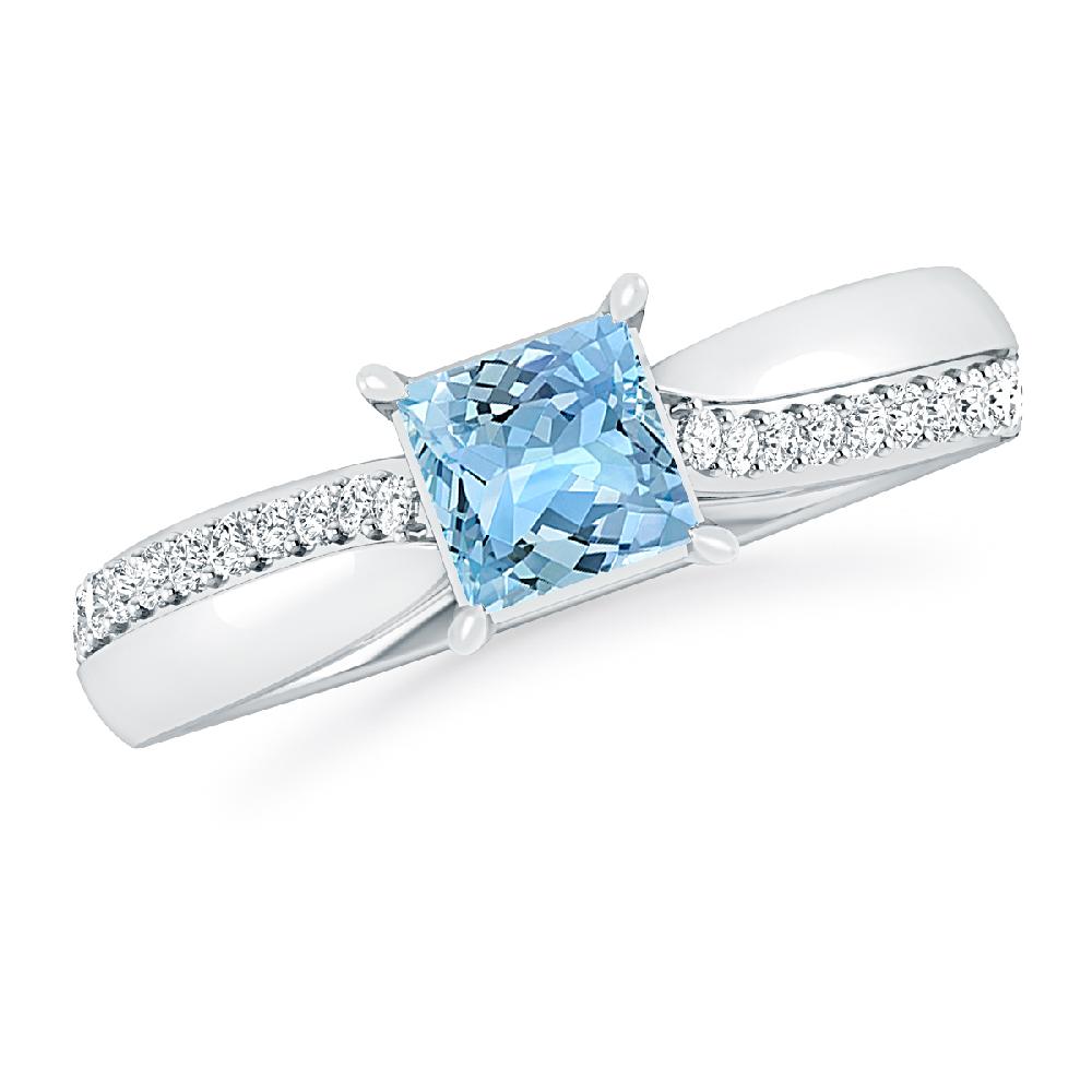 White Gold - Aquamarine