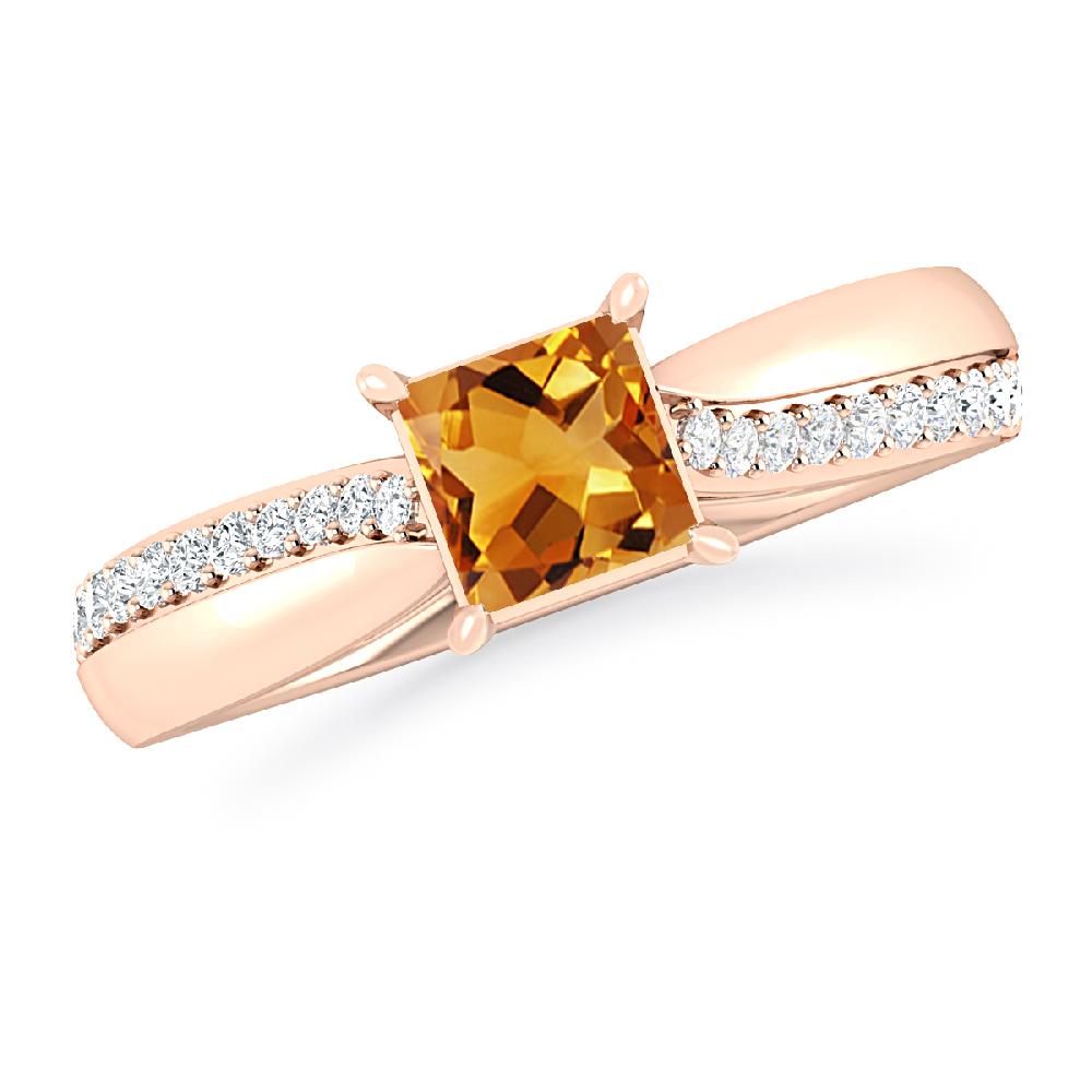 Rose Gold - Citrine