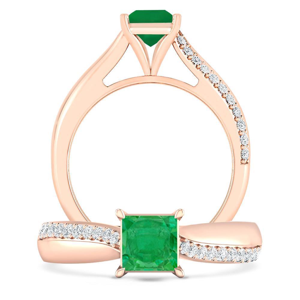 Rose Gold - Emerald