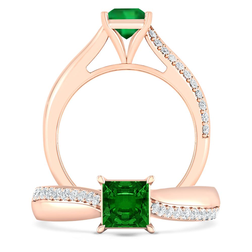 Rose Gold - Emerald