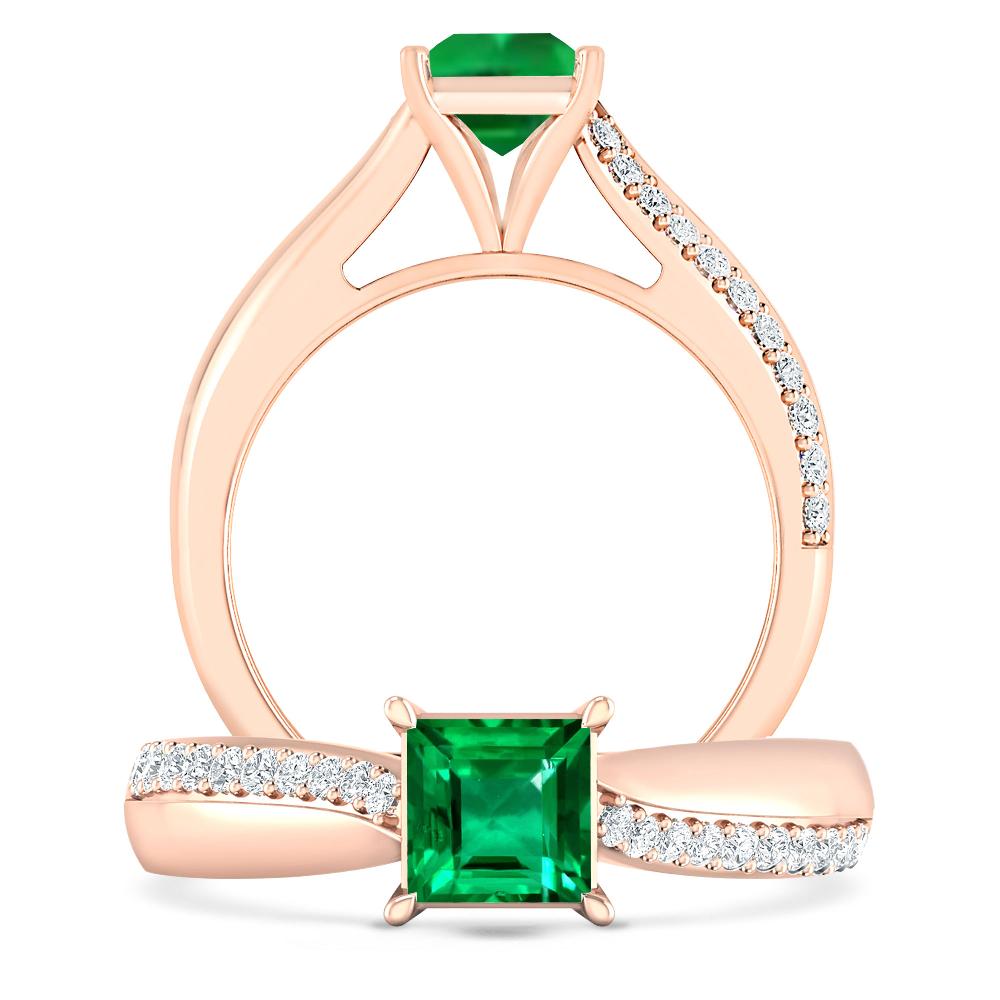 Rose Gold - Emerald