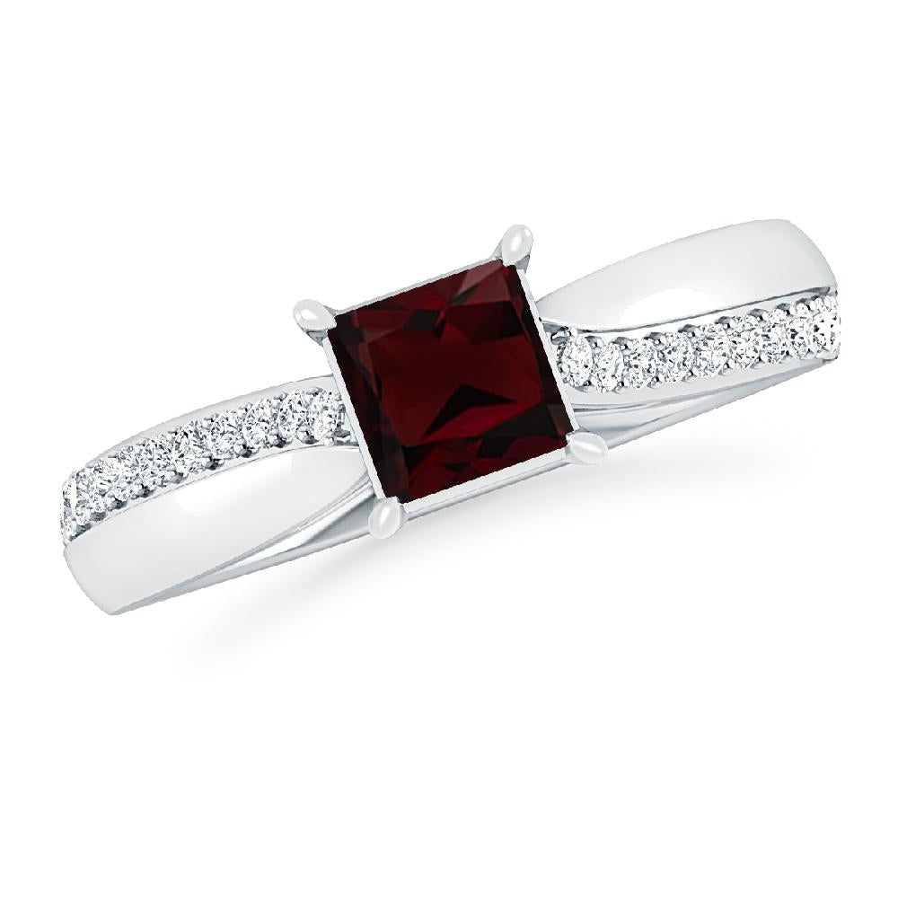 White Gold - Garnet