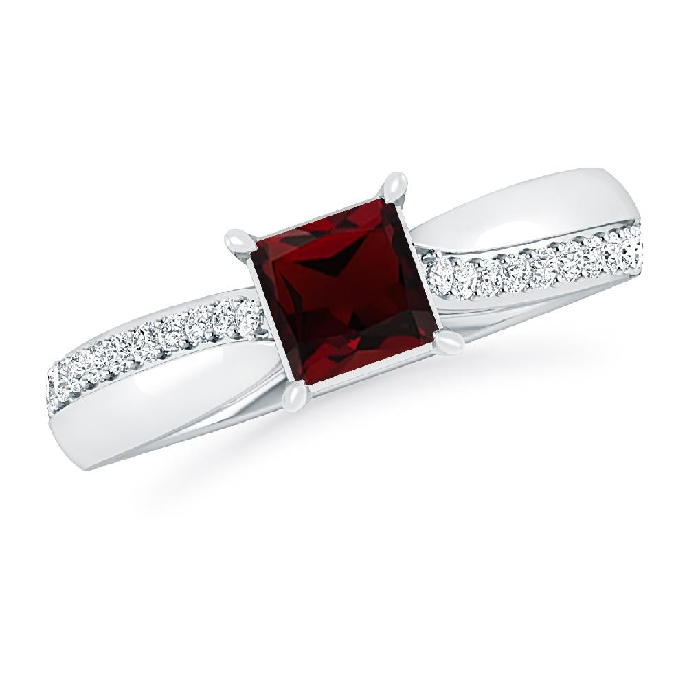 White Gold - Garnet