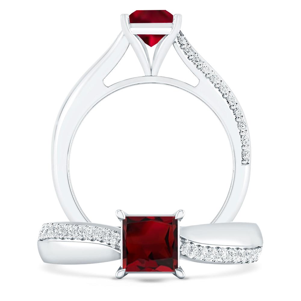 White Gold - Garnet