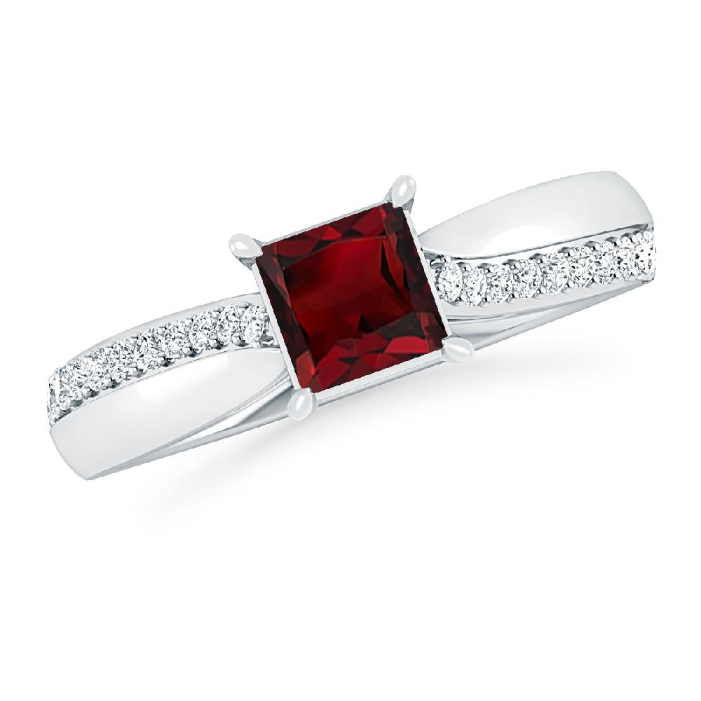 White Gold - Garnet