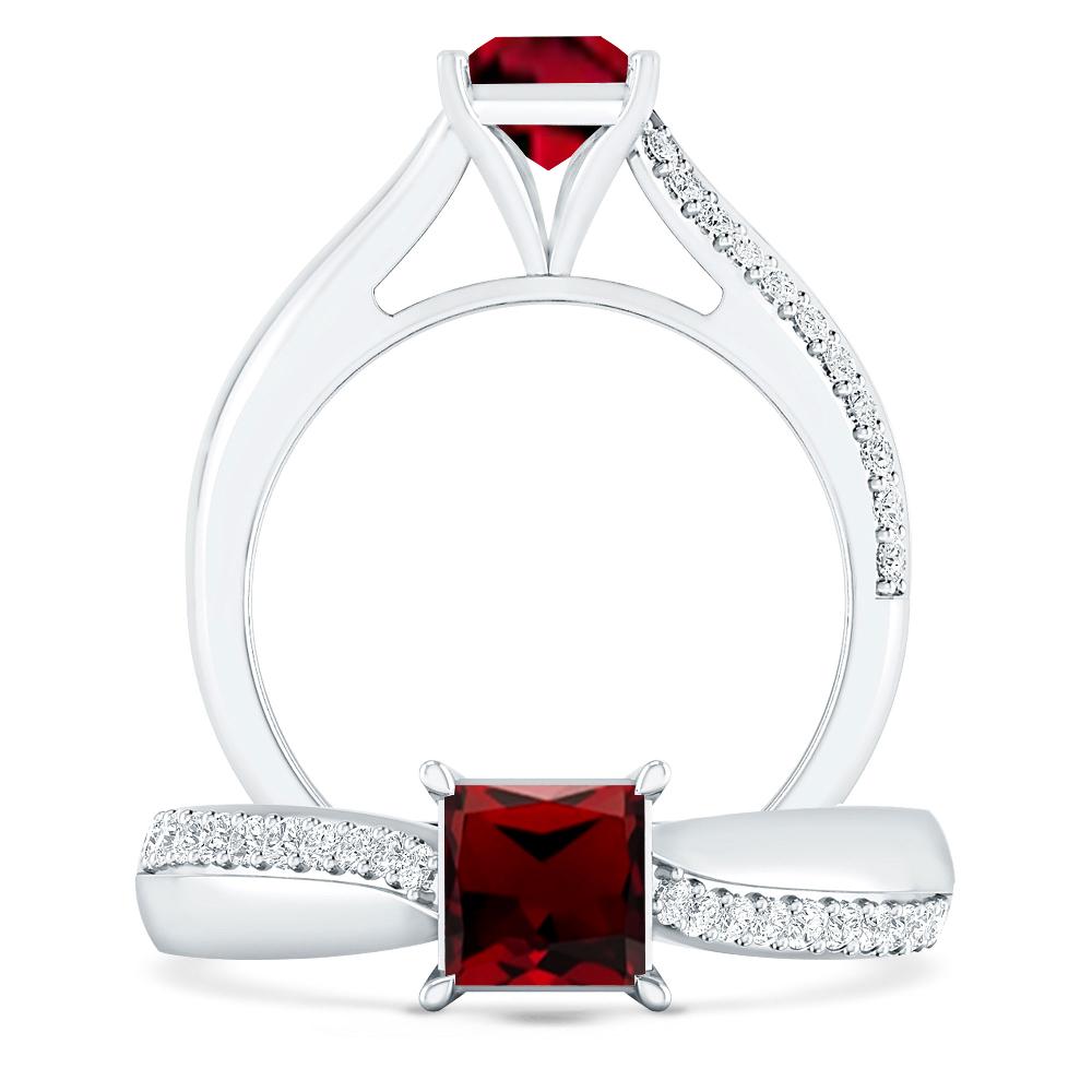 White Gold - Garnet