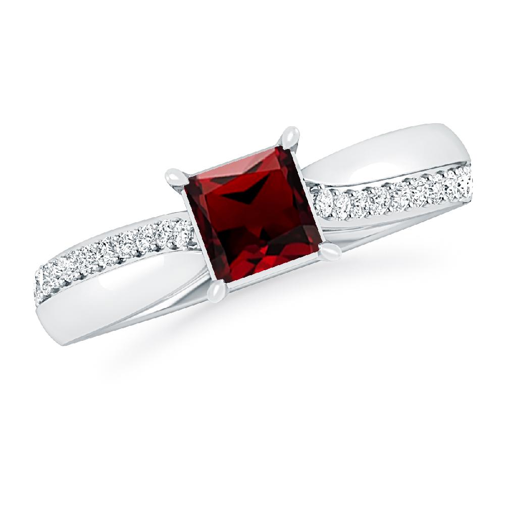 White Gold - Garnet